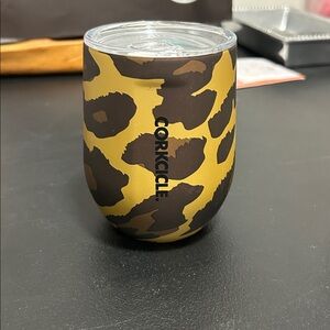 New Corkcicle Animal Print Stemless Glass, 12 oz.  Perfect for wine or cocktail